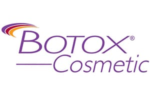 company name and logo with white background reading "botox cosmetic"