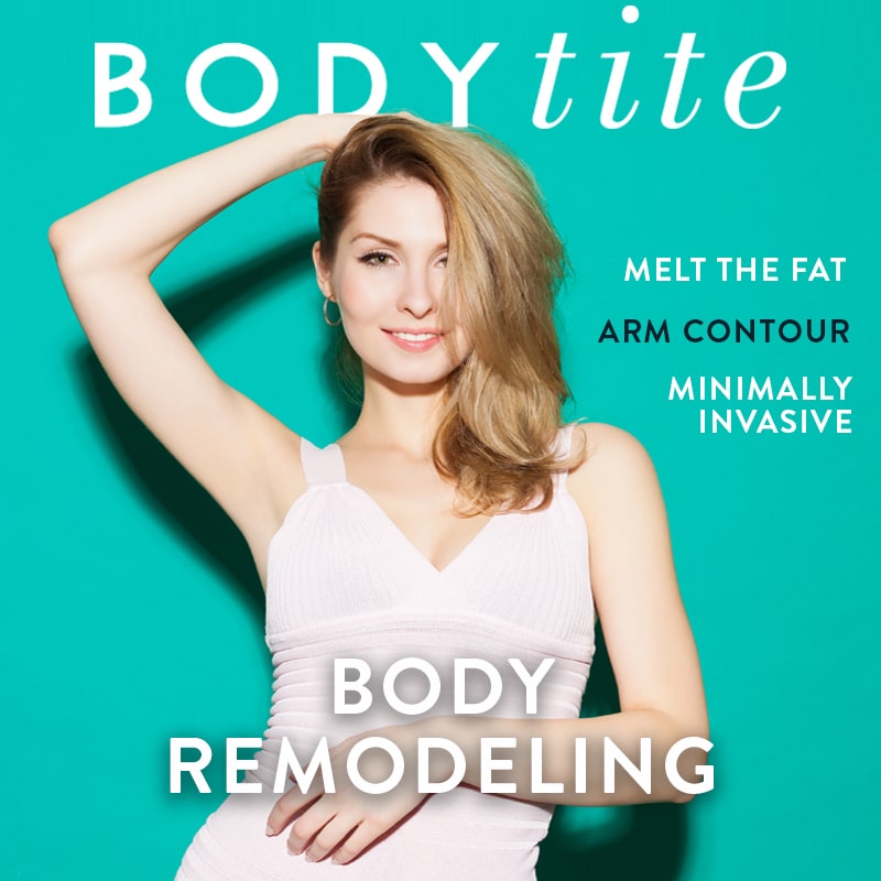 Advertisement for body remodeling through minimally invasive bodytite body contouring