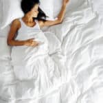 Woman sleeping in bed